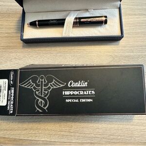 ✨ Conklin Black & Gold Fountain Pen – Special Edition ✨